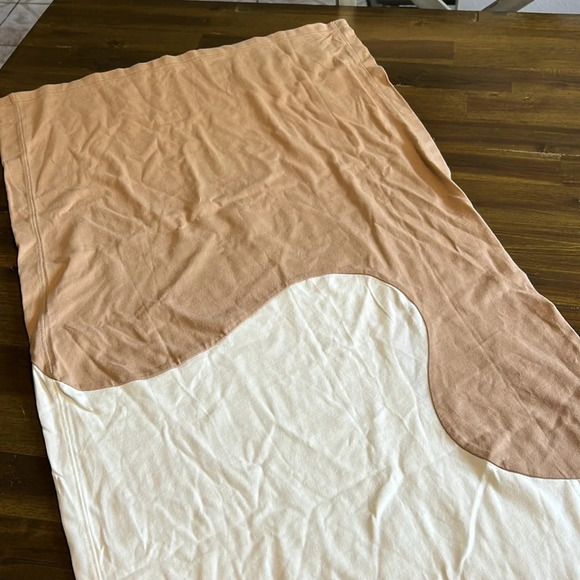 Nike x Euphoria Color Clash Maxi Tee Dress Tan Cream XS Slit Sporty Streetwear - Picture 7 of 10